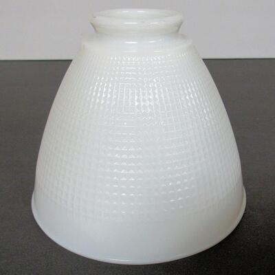 2 Viintage Corning Milk Glass Lamp Shades