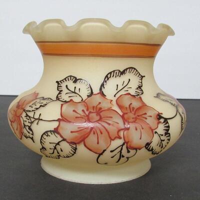 3 Vintage Glass Lamp Shades