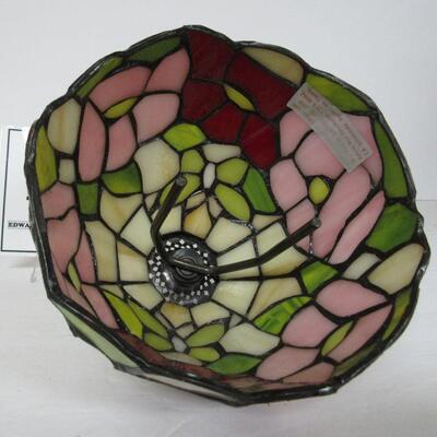 Butterfly Design Stained Leaded Glass Lamp Shade