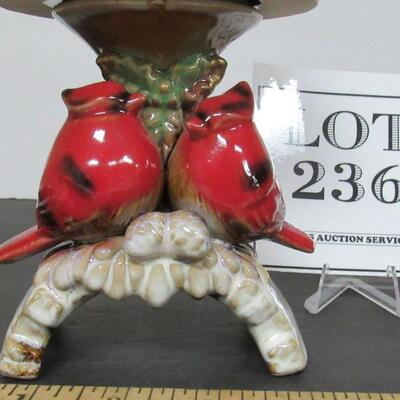Cardinals Candle Lamp, Battery Op Candle Inside