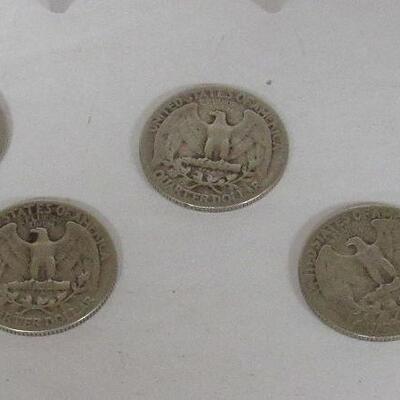 5 Old Silver Quarters
