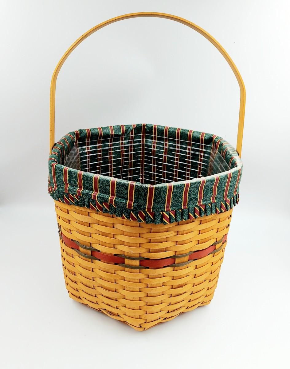 LONGABERGER LARGE 1997 BASKET WT INSERTS