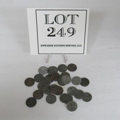 Lot of 28 Steel Pennies, Read description
