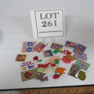 Lot of Vintage Cracker Jack Toys, Paper and Plastic