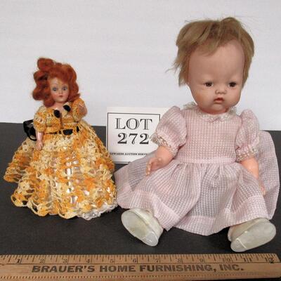 2 Vintage Dolls, Lorrie Doll 110, and Duchess Doll Hard Plastic