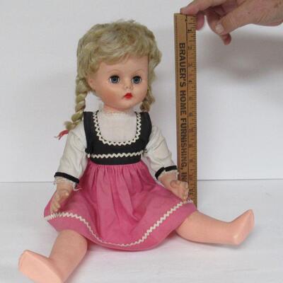Vintage Girl Doll, Only Marked A E