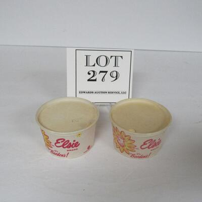 Vintage Bordens Ice Cream Cups With Covers