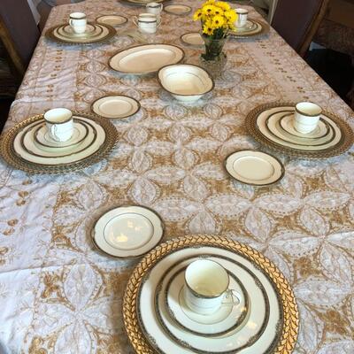 Vintage Noritake Covina Complete 5 piece serving set for 12 plus additions