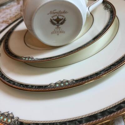 Vintage Noritake Covina Complete 5 piece serving set for 12 plus additions