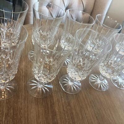 set of 9 Vintage Lenox Mystic water goblet large 7"