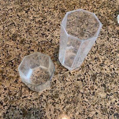 Crystal drink cup set