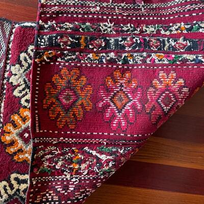 Item 8. Two small Persian and Turkish Rugs, hand woven, wool, 1960’s. 