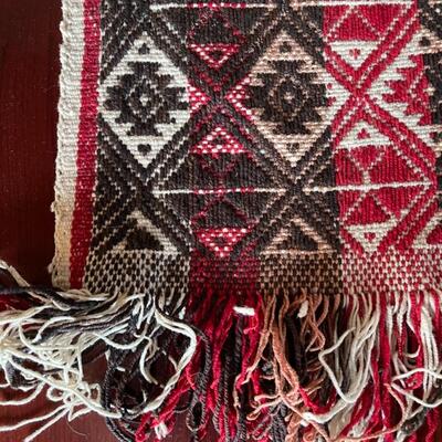 Item 8. Two small Persian and Turkish Rugs, hand woven, wool, 1960’s. 