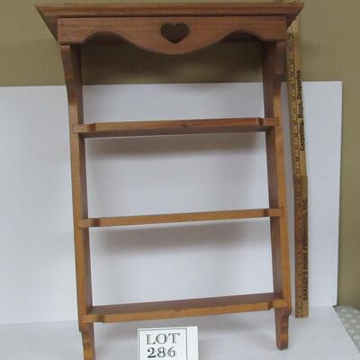Wood Wall Shelf 3 Tier 