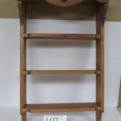 Wood Wall Shelf 3 Tier 