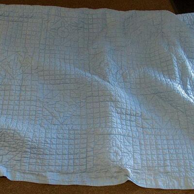 Nice Part Hand Sewn Part Machine Sewn Quilt 70" x 80"