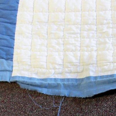 Nice Part Hand Sewn Part Machine Sewn Quilt 70" x 80"