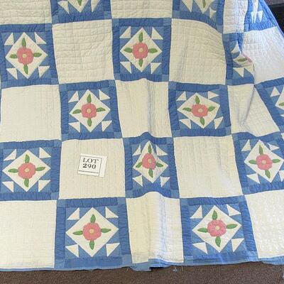 Nice Part Hand Sewn Part Machine Sewn Quilt 70" x 80"