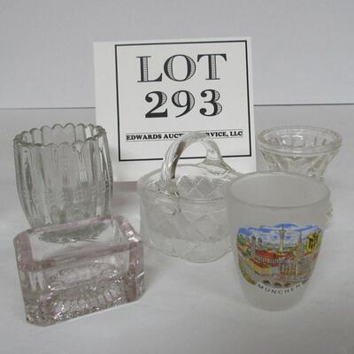 Vintage Toothpick Holders, Salt Dips and Shot Glass