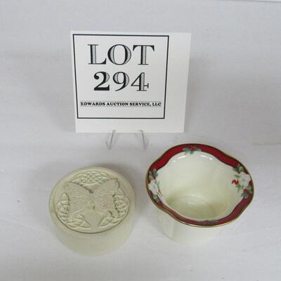 Little Butterfly Trinket Box, Pfaltzgraff Yultide Votive Holder