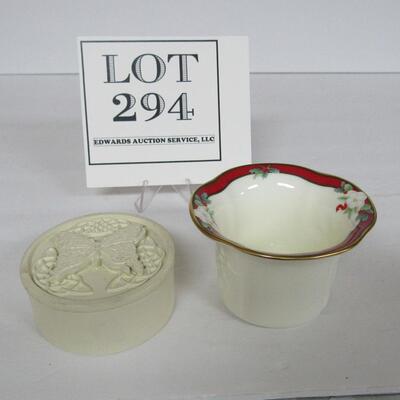 Little Butterfly Trinket Box, Pfaltzgraff Yultide Votive Holder