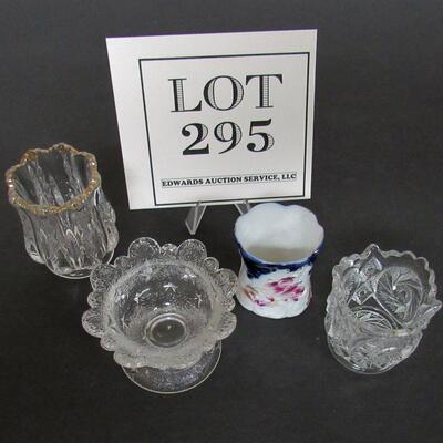 Toothpick Holder Lot and 1 Master Salt Dip