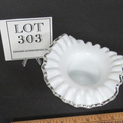 Fenton Silvercrest Large Hat Vase