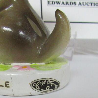Vintage Little Josef Originals Raccoon Nodder, Original Labels