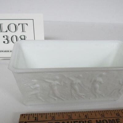 LE Smith Glass Planter Window Box Dancing Nudes