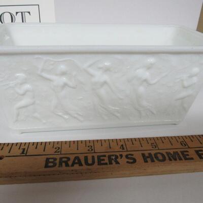 LE Smith Glass Planter Window Box Dancing Nudes