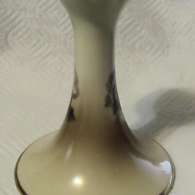 Old George/Martha Washington Candle Holder Fine China 