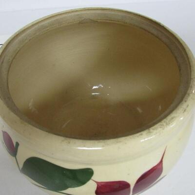 Watt Starflower Cookie Jar Bottom, Has Chip On Lower Rim