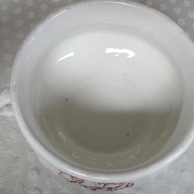 Antique Chamber Pot, Floral Pattern, Marked Builtmore