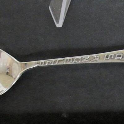Sterling Silver Spoon Los Angeles, Pierced Handle, 5"