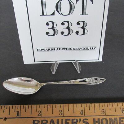 Sterling Silver Spoon Los Angeles, Pierced Handle, 5"