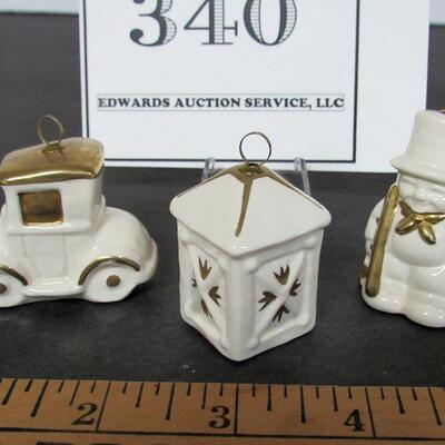 3 Older Goebel W Germany Small Christmas Ornaments