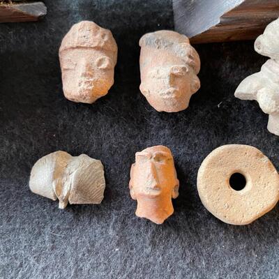 Item 35. Pre-Colombian pottery fragments