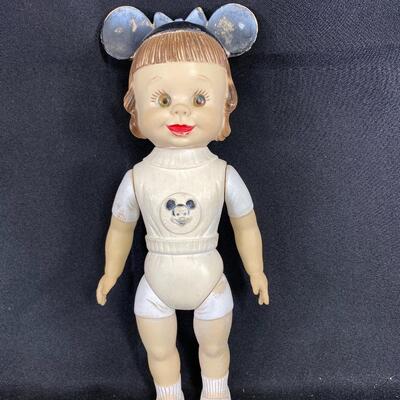 Vintage Walt Disney Production Rubber Mickey Mouse Club Mouseketeer  Doll