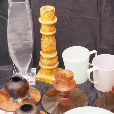 Lot 110 Hand made wooden dutch shoe wine holder, vintage grinder