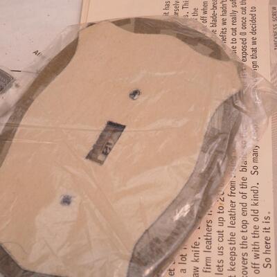 Lot 111 Leather lacing. Leather lacing post, patterns, lots of Leather craft things 