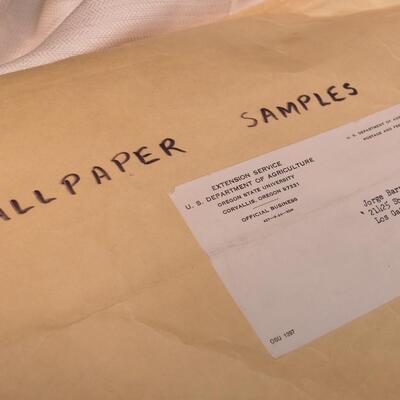 Lot 112  Vintage rolls of Wall Papers, Contact paper, samples, 