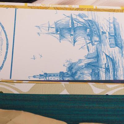 Lot 112  Vintage rolls of Wall Papers, Contact paper, samples, 