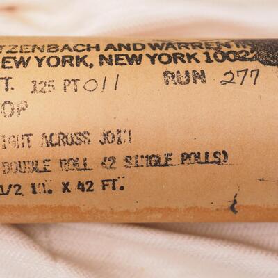 Lot 112  Vintage rolls of Wall Papers, Contact paper, samples, 