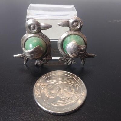 Southwest Silver Bird Earrings