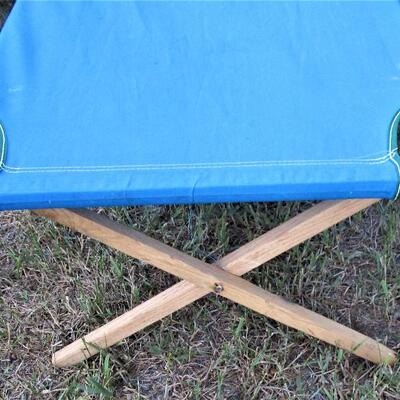 #14 Vintage wooden camping cot #2