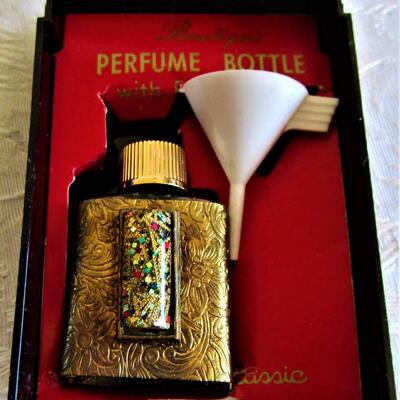 #25 Cole Classics Perfume Bottle with Funnel, Looks New