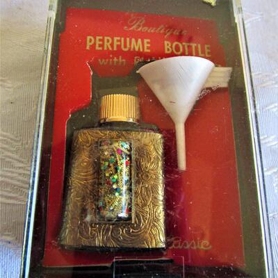 #25 Cole Classics Perfume Bottle with Funnel, Looks New