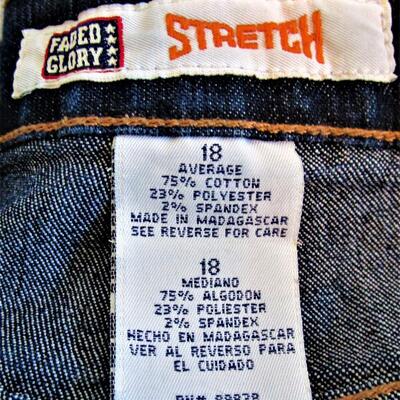 #28 Two Pair of Ladies blue jeans, size 18