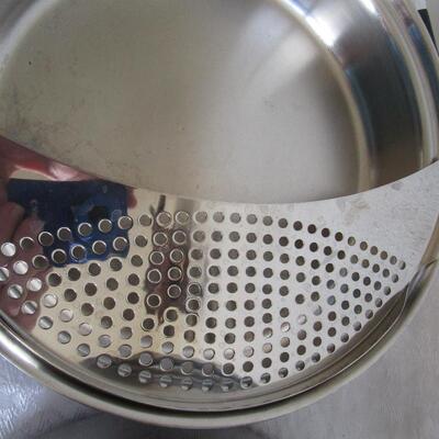 #48 Vintage Saladmaster Stockpot, Frying Pan and Pot Strainer