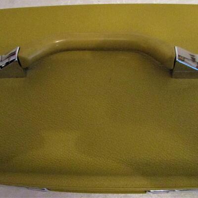 #62 Vintage Samsonite Train Case, Mustard Yellow 